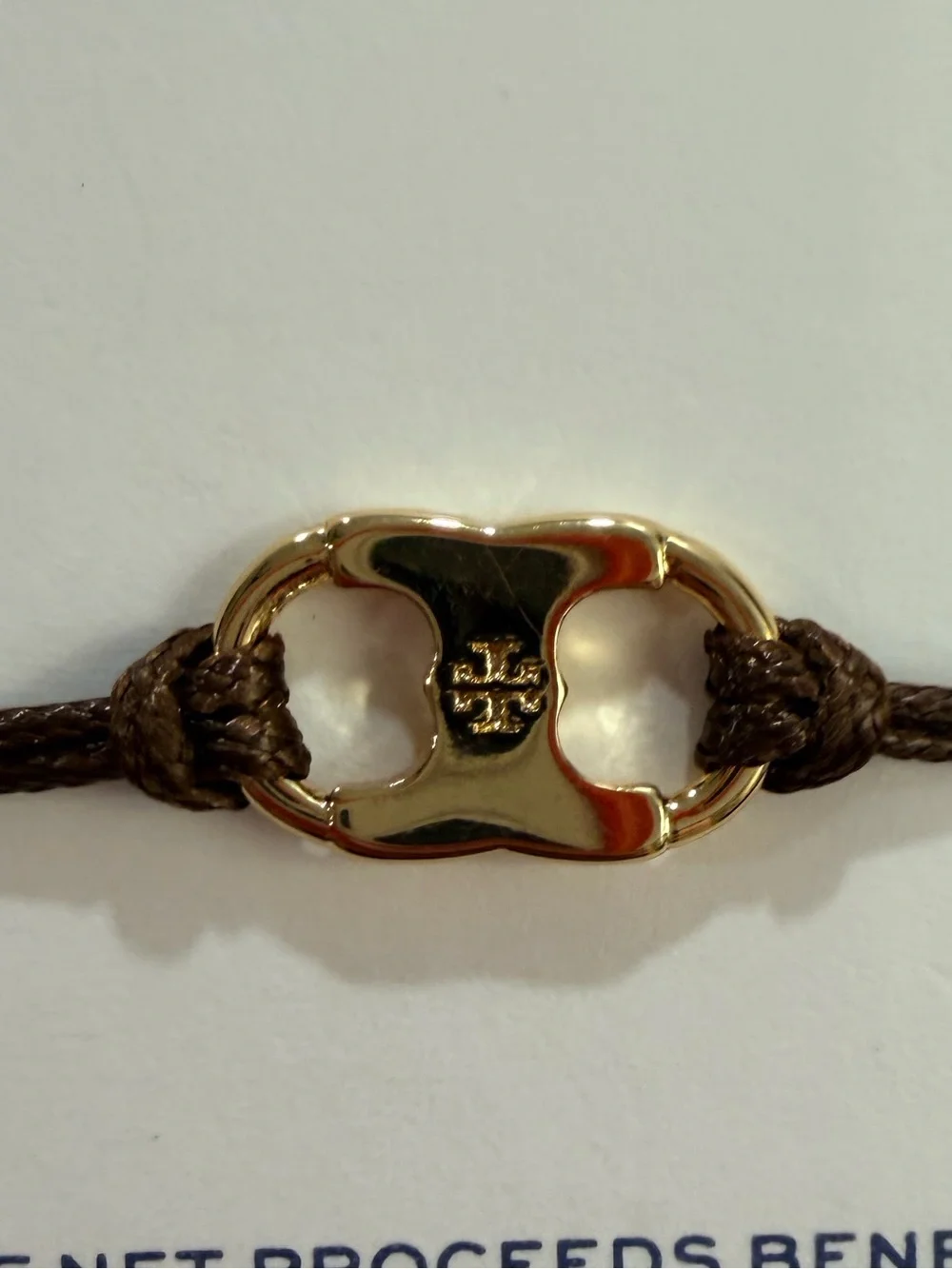 New ✨ Tory Burch EMBRACE AMBITION LOGO BRACELET | Brown and Gold